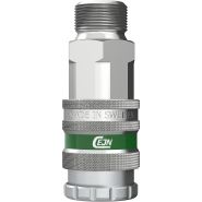 Série 347 - Coupleur CEJN en laiton nickelé - Débit élevé et double obturation_2