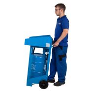 Fontaine manuelle solvant F2  100 kg de charge avec raccord sur fût_2