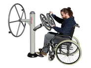 Appareil de fitness de plein air Urba Gym PMR - Roues et Volant - Acier peint - 1,11 x 1,01 x 1,40 m_2