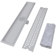 Vidaxl drain de douche linéaire 2 pcs vague 730x140mm acier inoxydable 275961_2