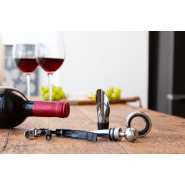 Set à vin 4 pièces - Acier inoxydable - Coffret en forme de livre en papier kraft recyclé_2