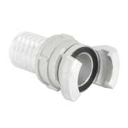 Demi-raccord symétrique avec verrou - DN 25 mm - Embout annelé Ø 30 mm - Alu_2