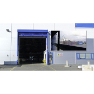 Porte rapide en acier ou matériaux anti-corrosion pour grandes ouvertures