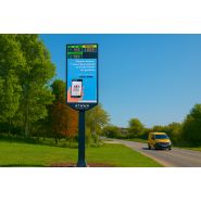 Panneau d'affichage lumineux LED - hauteur des caractères disponibles de 60 à 900 mm - aloes red - Anima_1