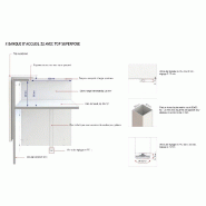 Borne d'accueil compacte Z2 - Officity - 166, Noyer canaletto, Blanc_2