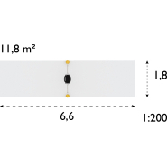 Balançoire Glion pour aires de jeux - réf 8066408 - Hags - montage 3h - dimensions 1850x350x1800 mm_2