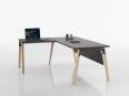 Bureau individuel ARKEN X-wood avec retour - Deskissimo_2
