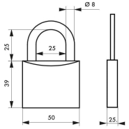 Cadenas Tanker à combinaison modifiable - 10 000 combinaisons - Corps alliage - Anse acier chromé - Réf. 00190803 - Marque Thirard_2