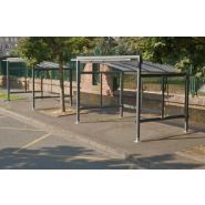 Abri bus THION - modulable et personnalisable - tailles et coloris variés - toiture convexe_2