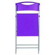Cpsmile P - Chaise pliante Alba - Structure en acier stable et finition glossy prune_2