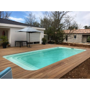 Kit piscine coque polyester rectangulaire avec escalier intérieur déclic800 (8x3.70) à aubagne_2