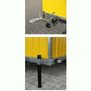 Roulotte de chantier baraques jaunes / stockage / 3.33 x 2.2 x 2.33m_2