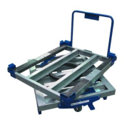 Base roulante ergonomique à plateau rotatif 360° - Manutention de palettes et caisses grillagées - Charge jusqu'à 900 kg_2