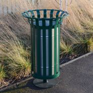 Everglade - poubelle publique - Glasdon - 85 litres - résistante aux intempéries_2