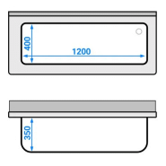 Plonge batterie 140x60cm sur meuble_2