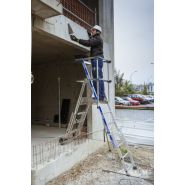 Sherpascopic télescopique - Plateforme de travail en aluminium - Tubesca - Hauteur d'accès max 4,46m avec stabilisateurs réglables et garde-corps rigide_2