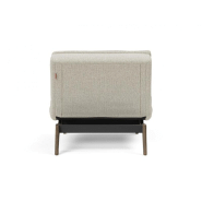Fauteuil design Dublexo Eik convertible lit 90x115 cm - pieds chêne fumé - tissu Mixed Dance naturel_2
