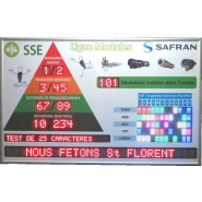 Panneau d'affichage de sécurité avec fixation au sol