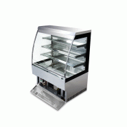 Vitrine réfrigérée semi-verticale LUNA EUROVITRINE - 4 dimensions disponibles, froid positif ventilé, inox, 1m20 à 2m40_2