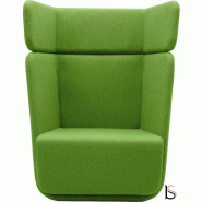 Fauteuil Softline Basket- 1 place - Feld vert 848, Haut_2