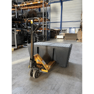 Lot de 4 bacs de rétention - 1 fût - PEHD noir avec caillebotis en acier galvanisé - 240L - charge 250kg - 100% recyclable_2