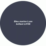 Banque d'accueil avec étagère intégrée Avant - Ofitres - 217, Blanc, Gauche, Oui, Bleu marine brillant_2