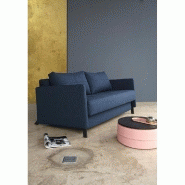 Innovation Living - Canapé design convertible avec accoudoirs Cubed 02 Arms - Lit 160x200 cm - Tissu Mixed Dance Blue_2