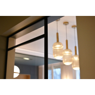 Verrière style Mondrian en acier sur mesure - Dimensions, verre et finition personnalisables_2