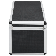 Vidaxl boîtes de rangement 2 pcs noir aluminium 91851_2