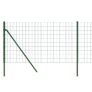 Vidaxl clôture en treillis métallique vert 1,1x10 m acier galvanisé 154066_2