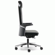 Fauteuil de Direction cuir KO1 avec têtière - Sokoa. - cuir noir_2