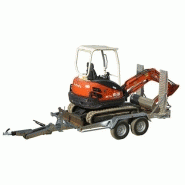 Remorque porte-engins Lider - 2 essieux - PTC 3500 kg - châssis tubulaire mécano-soudé galvanisé_2