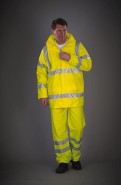 Veste de pluie respirante Hi-Vis Soft Flex - Réf: YHVS450 - Normes EN ISO20471 Catégorie 3 et EN343 Class 3.3_2