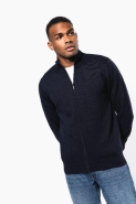 Cardigan zippé homme - Réf: K961 - Kariban - 50% coton / 50% acrylique - épais et confortable_2