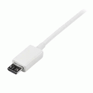 StarTech Cble Micro USB 2 m - A vers Micro B - Blanc_2