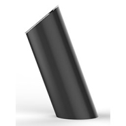 Poubelle publique inclinée à 20% - TILT - 85L - Acier anticorrosion et couvercle inox thermolaqué_2