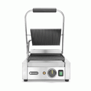 Grill de contact modèle simple complètement rainuré 220x230mm HENDI_2