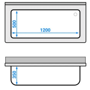 Plonge batterie 140x70cm sur meuble_2
