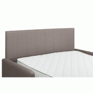 Canapé convertible compact Plaza - Tête de lit intégrée - Matelas 16 cm - Système express 160x197 cm - Tweed taupe_2