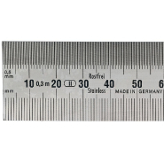 Réglet en inox standard Classe II semi-rigide 2 faces 30 cm