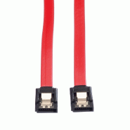 VALUE Câble SATA 6.0 Gbit/s pour disques durs, fermoir à cliquet, 1 m_2