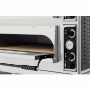 Four à pizza électrique 4 pizzas Ø32 cm - plan de cuisson en pierre réfractaire - Réf : BASIC4-T400_2