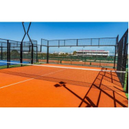 Terrain de padel panoramique robuste - structure en acier galvanisé et verre trempé 12 mm_2