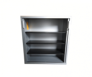 Armoire basse Steelcase d'occasion - 130 cm x 120 cm - Couleur : Gris - Meuble de rangement_2