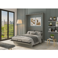 Mobilier 2 en 1 armoire et lit avec sommier inclus