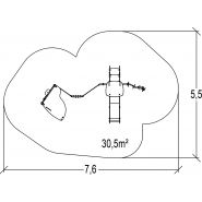 Diabolo baby - structure pour aire de jeux - proludic - largeur 4,57 m - réf. J38707®_2