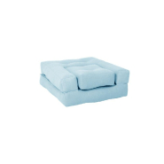 Fauteuil futon convertible Mini Cube - bleu clair - chaise, lit et pouf avec matelas confortable_2