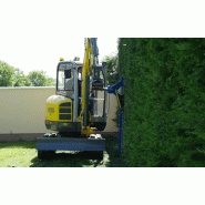 Taille-haie hydraulique - adaptable sur mini-pelle_2