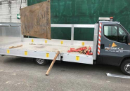 Pont lourd acier 3000*1500*20 - Solution pour franchissement des engins avec 4 trous aux extrémités_2