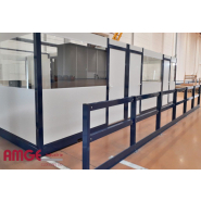 Bureau palettisable grand angle monobloc, modulaire et déplaçable_2